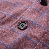Men's Double Breasted Plaid Blazer | Classic Checked Style