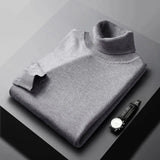 Men's Turtleneck Sweater – Roll Neck Knit for Winter