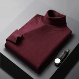 Men's Turtleneck Sweater – Roll Neck Knit for Winter