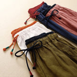 Women's Relaxed Summer Pants | Soft Fit with Contrast Waistband