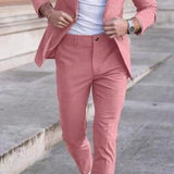 Men's Lightweight Summer Suit | Wrinkle-Free Monochrome Elegance