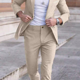 Men's Lightweight Summer Suit | Wrinkle-Free Monochrome Elegance