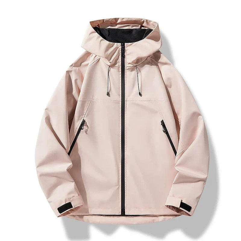 Men's Hooded Rain Jacket – Lightweight Water-Resistant