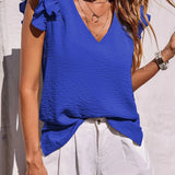 Ruffle Sleeve Summer Top | Playful Elegance for Effortless Style