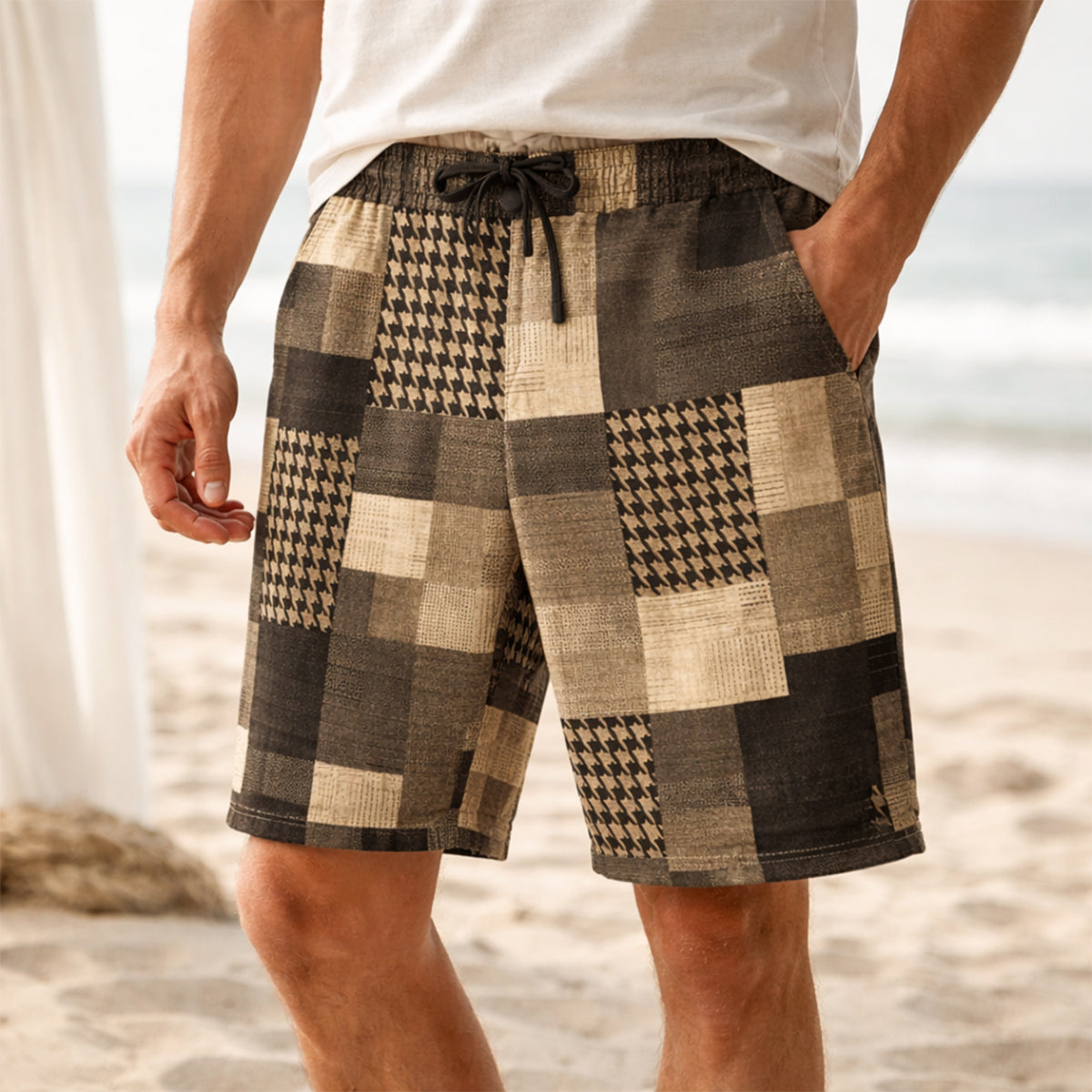 Men's Summer Drawstring Shorts | Colorful Comfort & Casual Style