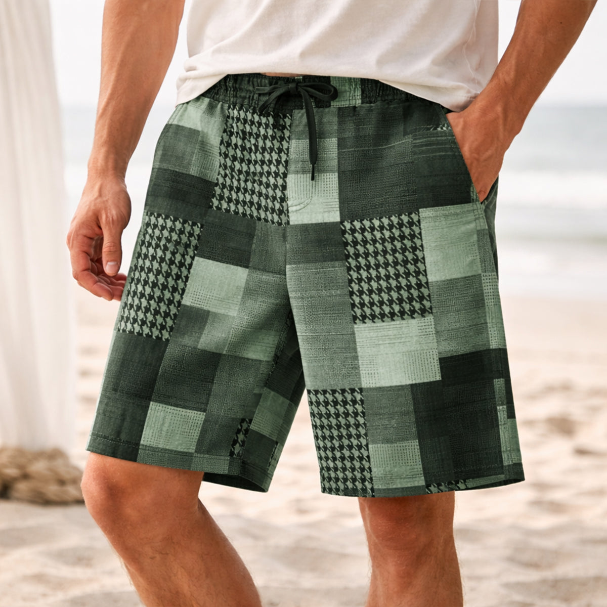 Men's Summer Drawstring Shorts | Colorful Comfort & Casual Style