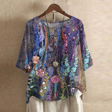 Vintage Floral Blouse | Timeless Feminine Elegance