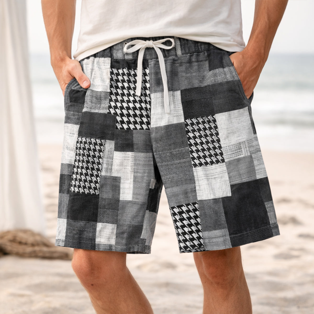 Men's Summer Drawstring Shorts | Colorful Comfort & Casual Style