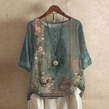 Vintage Floral Blouse | Timeless Feminine Elegance