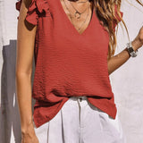 Ruffle Sleeve Summer Top | Playful Elegance for Effortless Style