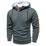 Men's Hooded Sweater – Button Front Knit for Layering