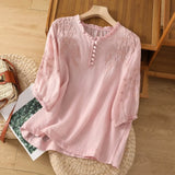 Floral Button-Front Blouse | Timeless Elegance. All-Day Comfort.