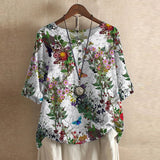 Vintage Floral Blouse | Timeless Feminine Elegance