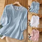 Floral Button-Front Blouse | Timeless Elegance. All-Day Comfort.