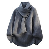 Women's Scarf-Neck Sweater | Cozy Warmth & Elegant Comfort