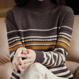Women's Wool Blend Striped Sweater | Cozy Comfort Meets Classic Style