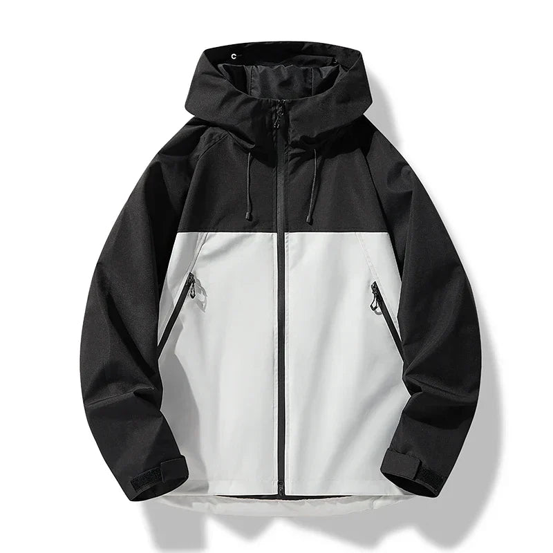 Men's Hooded Rain Jacket – Lightweight Water-Resistant