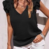 Ruffle Sleeve Summer Top | Playful Elegance for Effortless Style