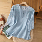 Floral Button-Front Blouse | Timeless Elegance. All-Day Comfort.