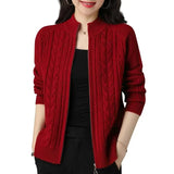 Women's Cable-Knit Zip Cardigan | Cozy Comfort Meets Effortless Style