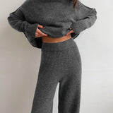 Soft Turtleneck & Wide-Leg Loungewear Set | Ultimate Comfort, Effortless Luxury