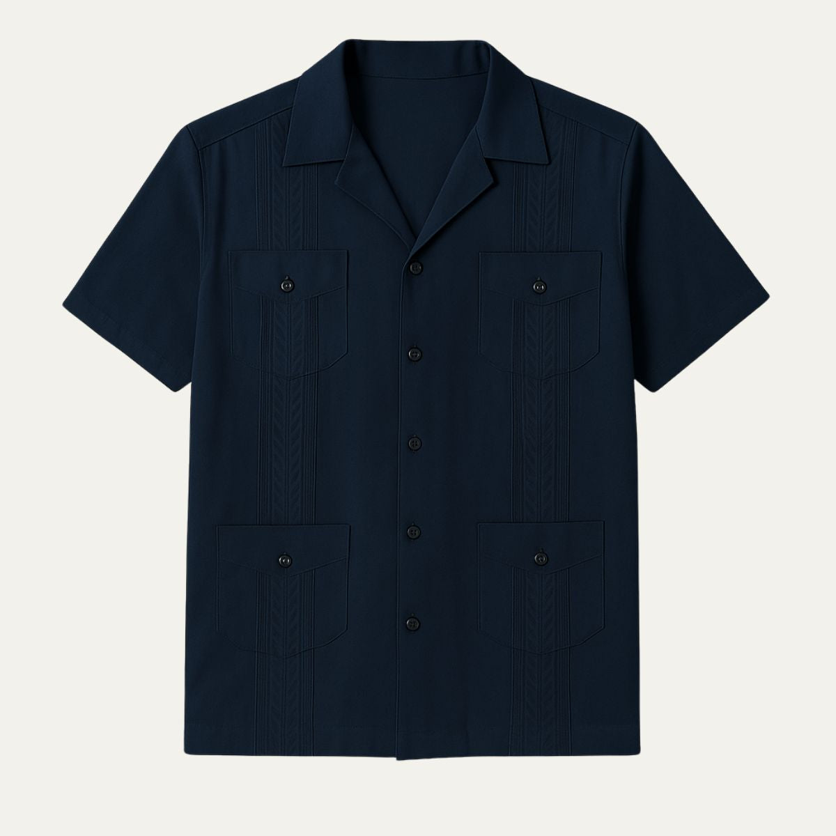 Cuban Collar Linen Shirt for Men | Lightweight, Vintage-Inspired Style