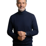 Men's Turtleneck Sweater – Roll Neck Knit for Winter