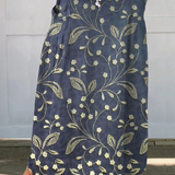 Retro Floral A-Line Skirt | Vintage Charm, All-Day Comfort