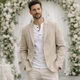 Cotton Summer Blazer Men | Breathable Wedding Guest Style