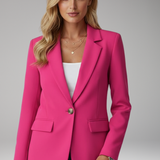 Women's Blazer | Professional Elegance, Single Button Style