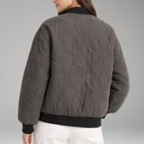 Oversized Woven Bomber Jacket | Contemporary Edge with Refined Structure