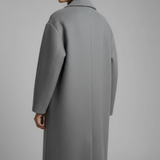 Long Lapel Coat | Elegant Open-Front Design