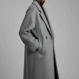 Long Lapel Coat | Elegant Open-Front Design