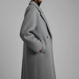 Long Lapel Coat | Elegant Open-Front Design