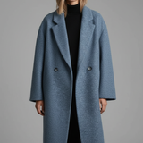 Long Lapel Coat | Elegant Open-Front Design