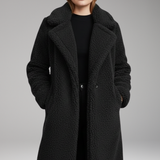 Long Open-Front Coat | Sophisticated Elegance with Modern Structure