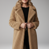Long Open-Front Coat | Sophisticated Elegance with Modern Structure