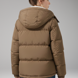 Women's Hooded Puffer Jacket | Fleece-Lined Warmth with Modern Style