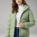 Hooded Stitched Jacket | Structured Comfort with Modern Detail