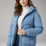 Hooded Stitched Jacket | Structured Comfort with Modern Detail