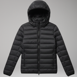 Hooded Down Jacket | Lightweight Warmth & Textured Style