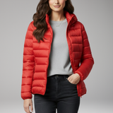 Hooded Down Jacket | Lightweight Warmth & Textured Style