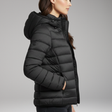 Hooded Down Jacket | Lightweight Warmth & Textured Style