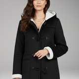 Women's Hooded Toggle Jacket | Cozy Structure with Classic Detail