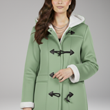 Women's Hooded Toggle Jacket | Cozy Structure with Classic Detail