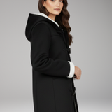 Women's Hooded Toggle Jacket | Cozy Structure with Classic Detail