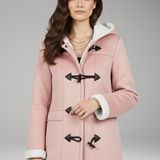 Women's Hooded Toggle Jacket | Cozy Structure with Classic Detail
