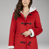 Women's Hooded Toggle Jacket | Cozy Structure with Classic Detail