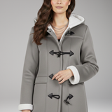 Women's Hooded Toggle Jacket | Cozy Structure with Classic Detail