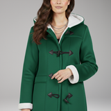 Women's Hooded Toggle Jacket | Cozy Structure with Classic Detail